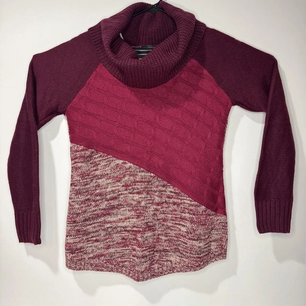 The Limited Women's Sweater Size L Color block Acrylic Winter Sweater - Picture 2 of 9